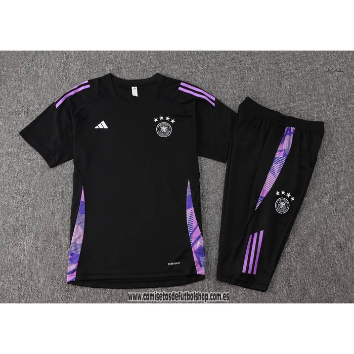 Chandal del Alemania 24-25 Manga Corta Negro - Pantalon Corto